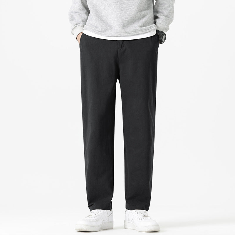 Straight-Fit Casual Trousers