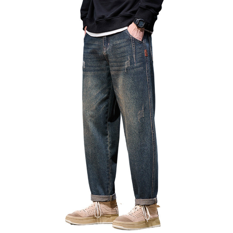 Loose-Fit Straight Leg Jeans