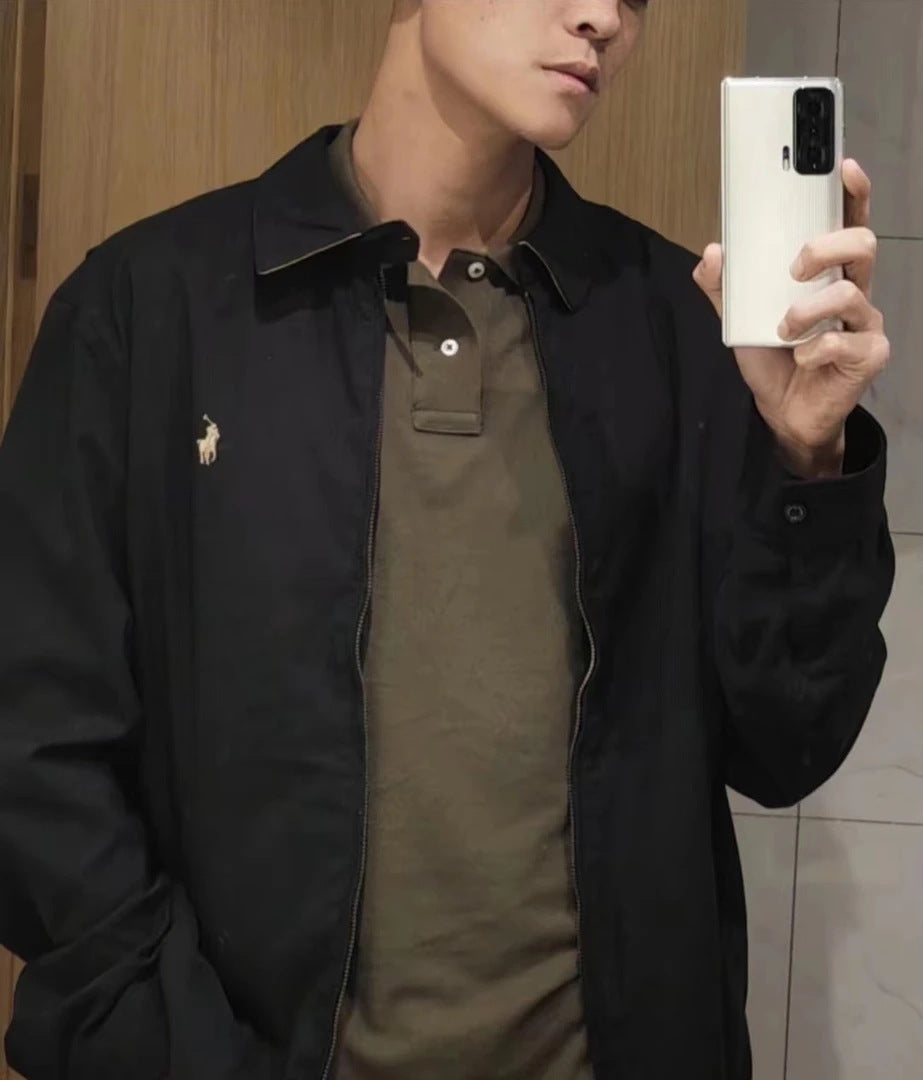 Vintage-Style Zip-Up Jacket