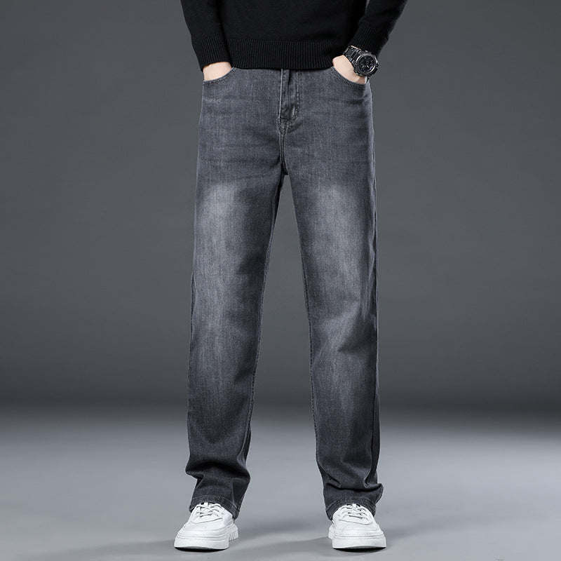Men's Fleece-Lined Straight-Leg Jeans