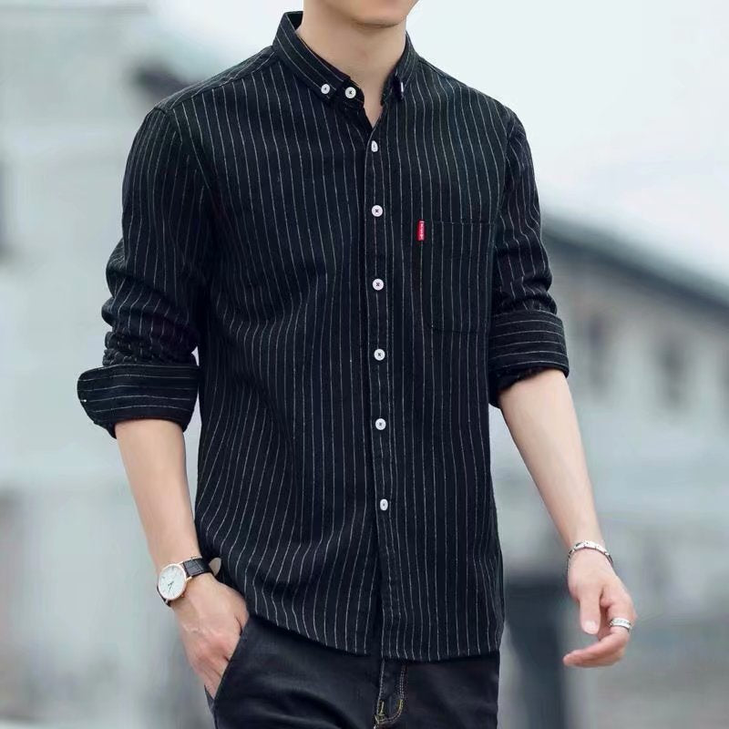 Men's Cotton Long-Sleeve Work Shirt