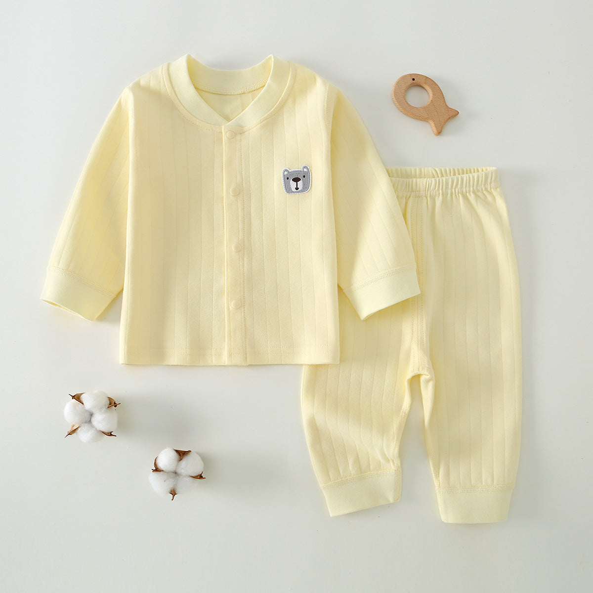 Cotton Kids' Long-Sleeve Lounge Set