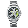 FW-5060-S1 Silver Shell Green Silver Steel Strip