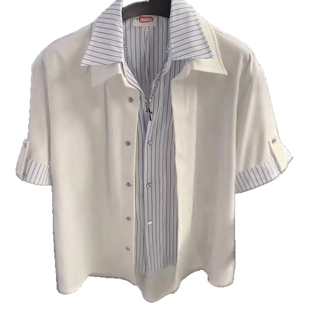 Luxe Layered Short Sleeve Shirt