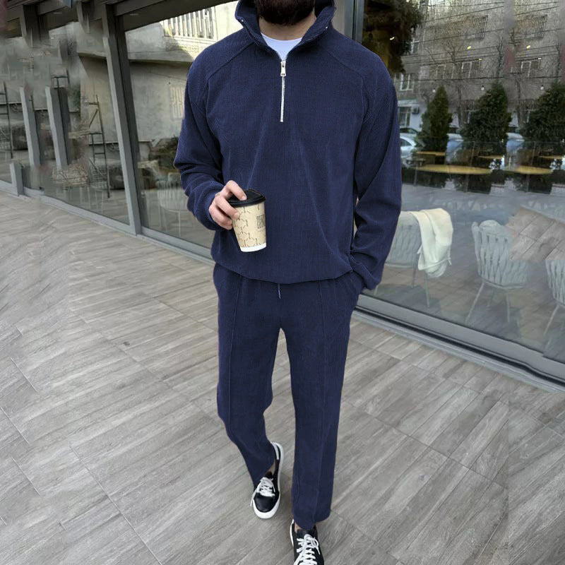 Corduroy Half-Zip Tracksuit