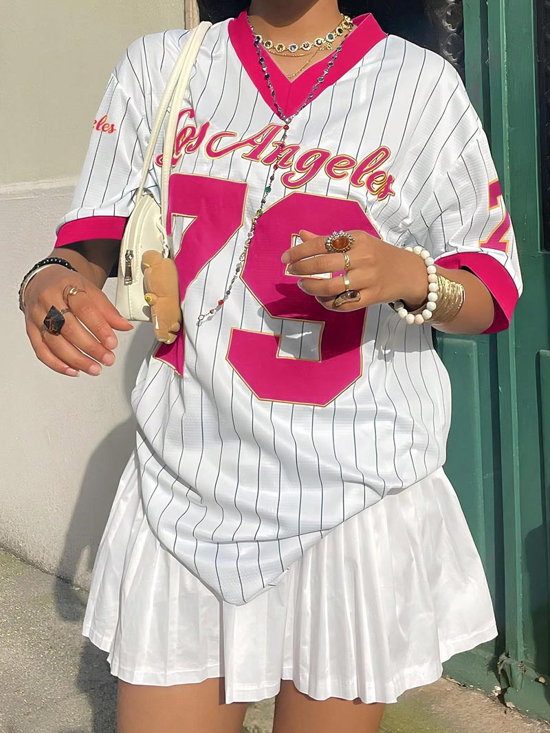 Los Angeles Leopard Graphic Baseball Jersey