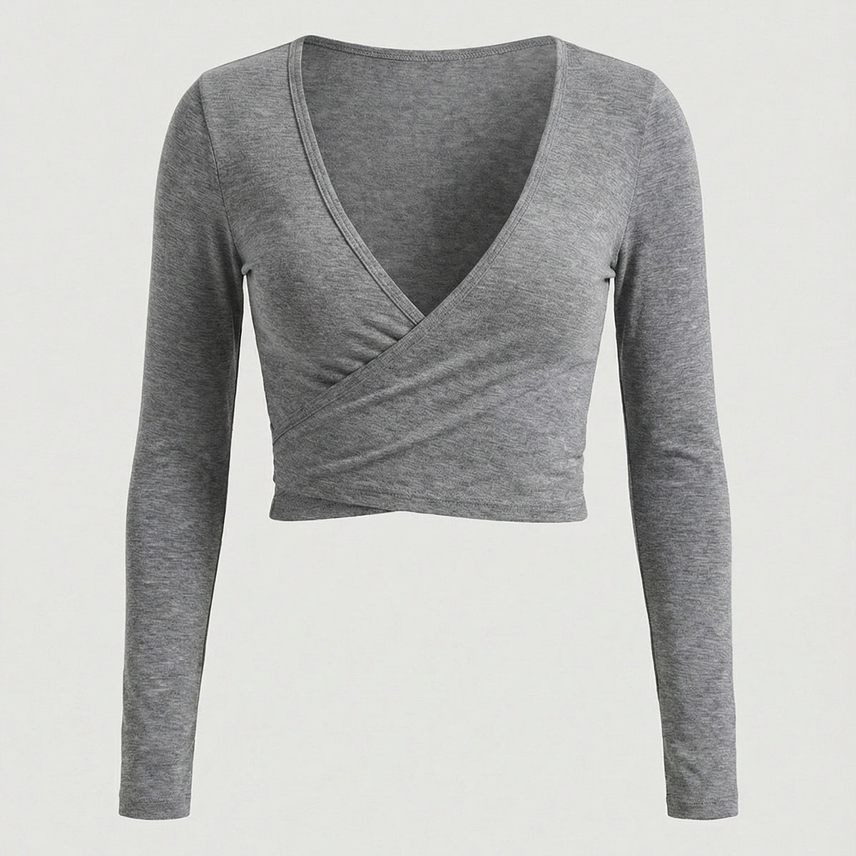 Lace-Up Long-Sleeve Yoga Top