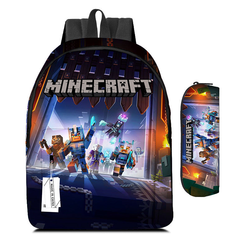 Pixel Game Backpack Set
