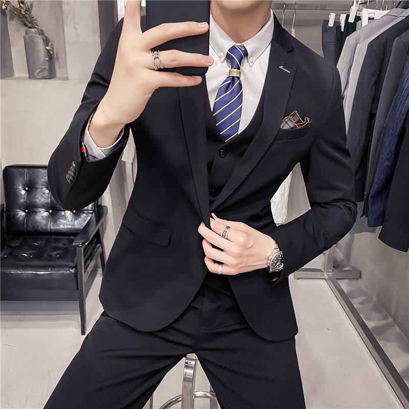 Korean Style Three-Piece Suit