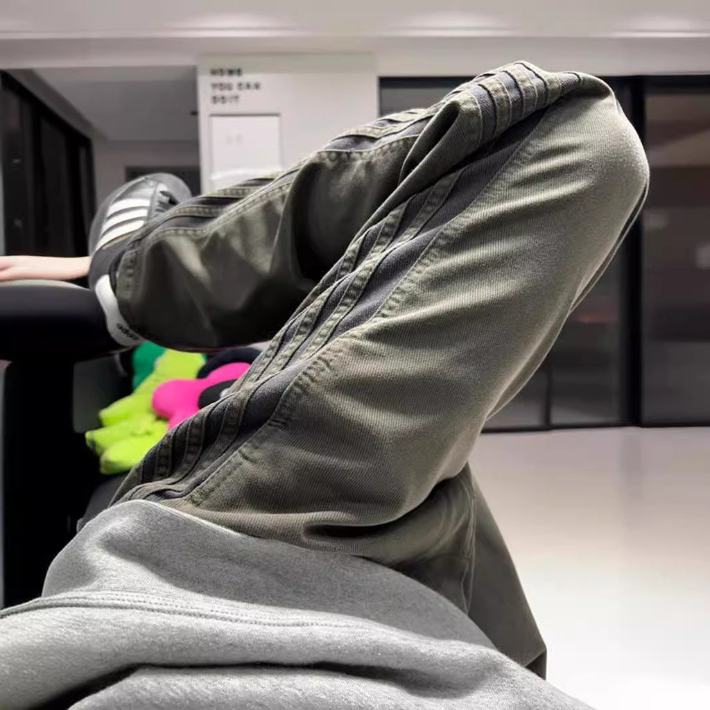 Striped Relaxed Fit Trousers