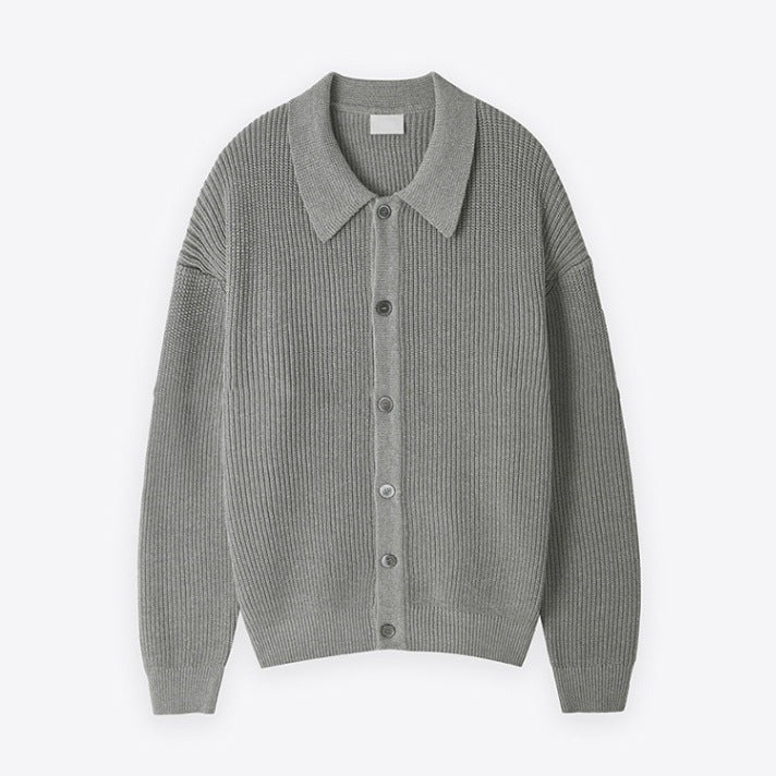 The Relaxed Retro Polo Cardigan