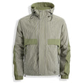 Technical Stripe Hooded Shell