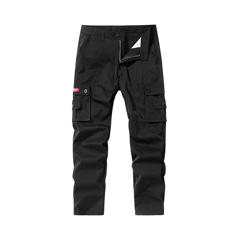 Men's new outerwear fashionable straight-leg multi-pocket cargo pants cross-border exclusively for Amazon 895555