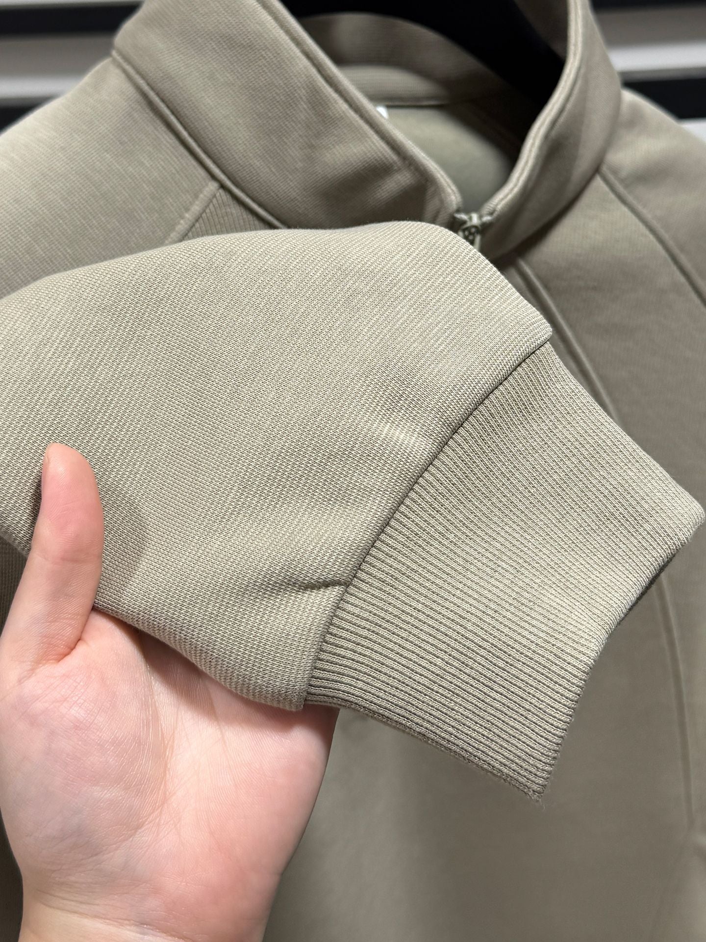 Half-Zip Stand Collar Sweatshirt