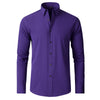 C3110 dark purple long sleeves