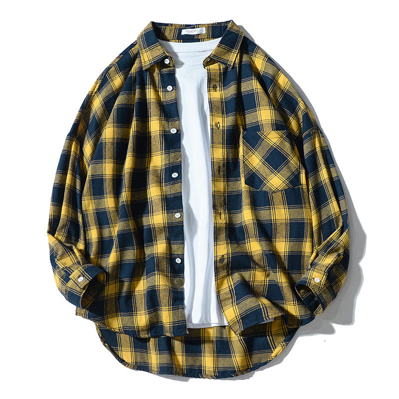 Plaid Long-Sleeved Shirts