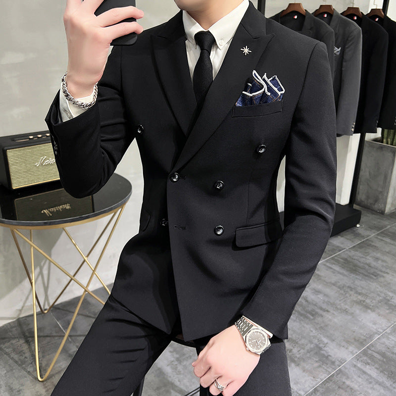 Modern Slim-Fit Three-Piece Suit
