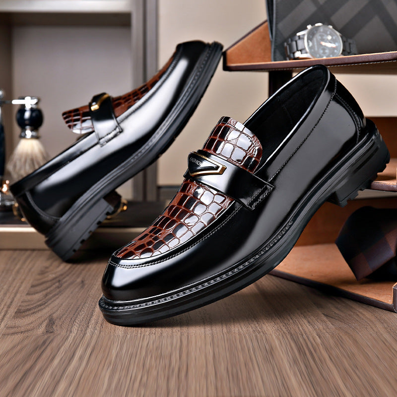 Men's Business Slip-On Leather Shoes