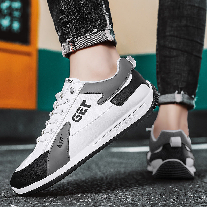 Men's fashion spring new trend casual sneakers outdoor platform platform strap-free one-legged slip-on shoes drop-off