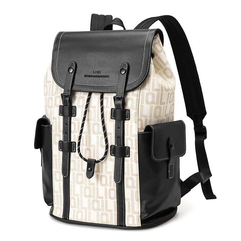 Monogram Canvas Flap Backpack