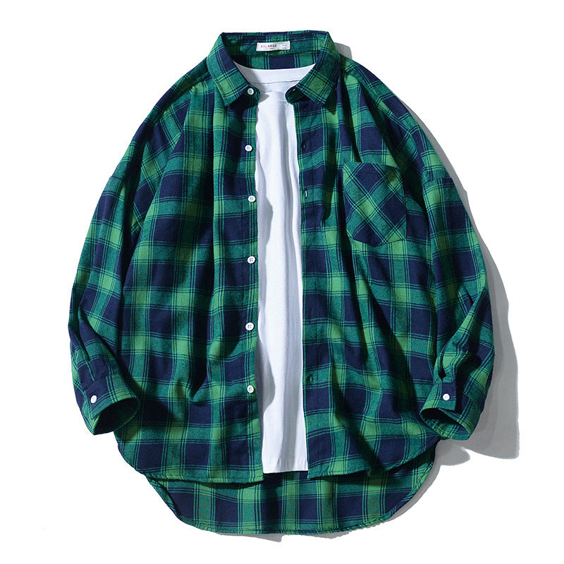 Plaid Long-Sleeved Shirts