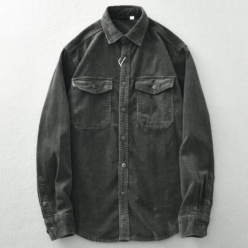 Premium Corduroy Utility Overshirt