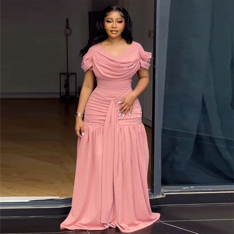 Pleated Bodycon Midi Dress