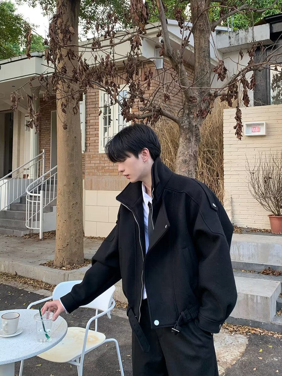 Stylish Deconstructed Zipper Jacket