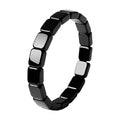 Geometric Hematite Elastic Bracelet