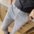 Stylish Pinstripe Slim-Fit Trousers