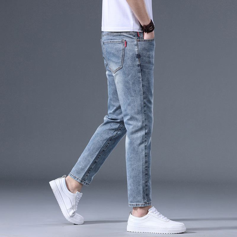 Stretch Straight-Leg Jeans