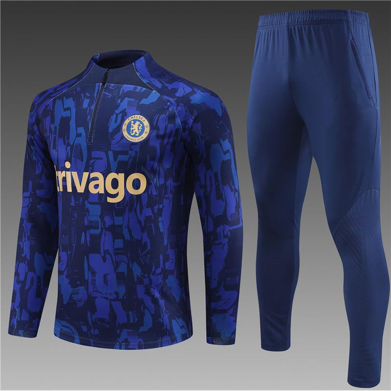 Football Club Quarter Zip Training Top and Pants Set