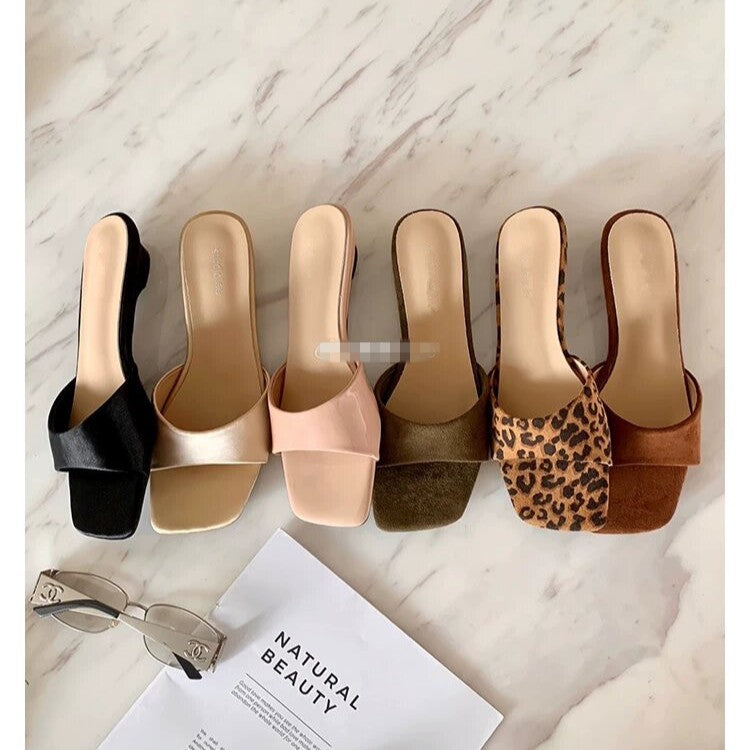 Square-Toe Wedge Slides