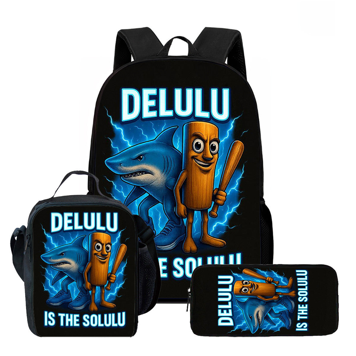 Viral brainrot Backpack Set