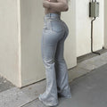 High Waist Stretch Flare Jeans