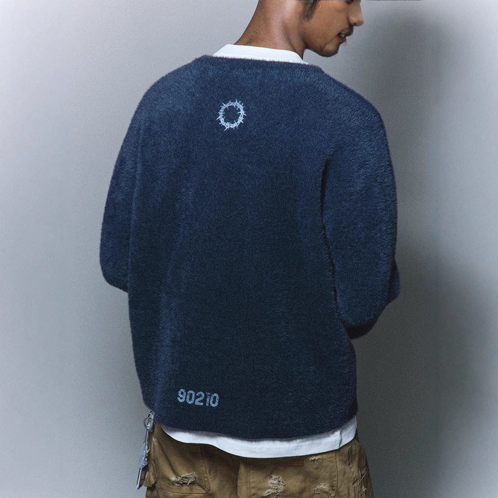 Antidote Worldwide V-Neck Graphic Sweater