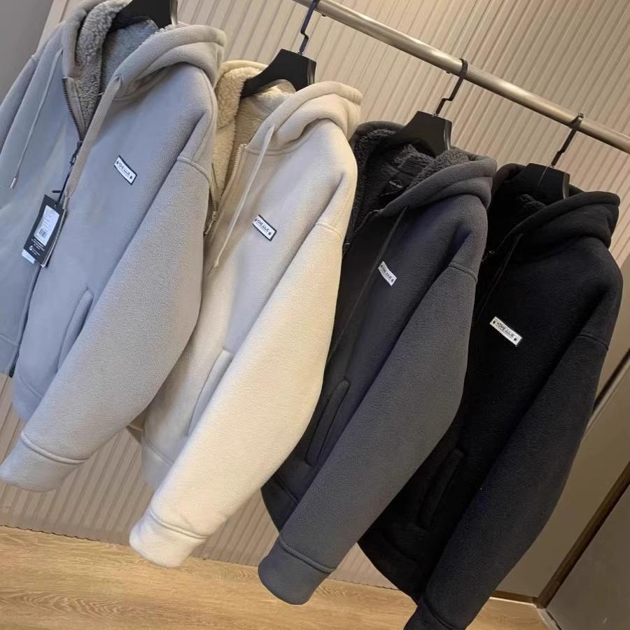 500g Heavyweight Sherpa Lined Zip Hoodie
