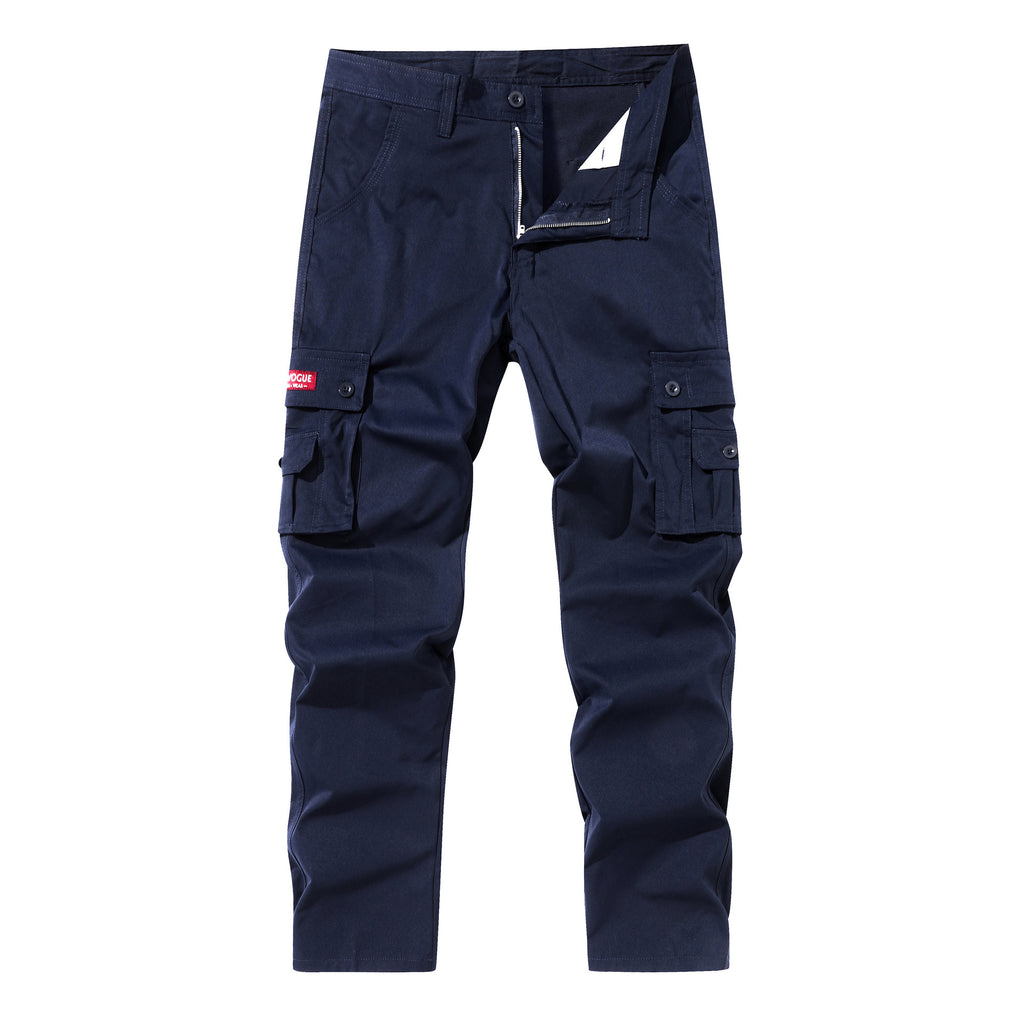 Men's new outerwear fashionable straight-leg multi-pocket cargo pants cross-border exclusively for Amazon 895555