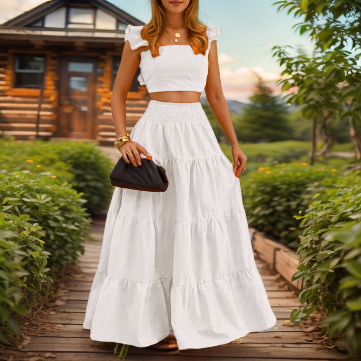 Two-Piece Swing Dress Set