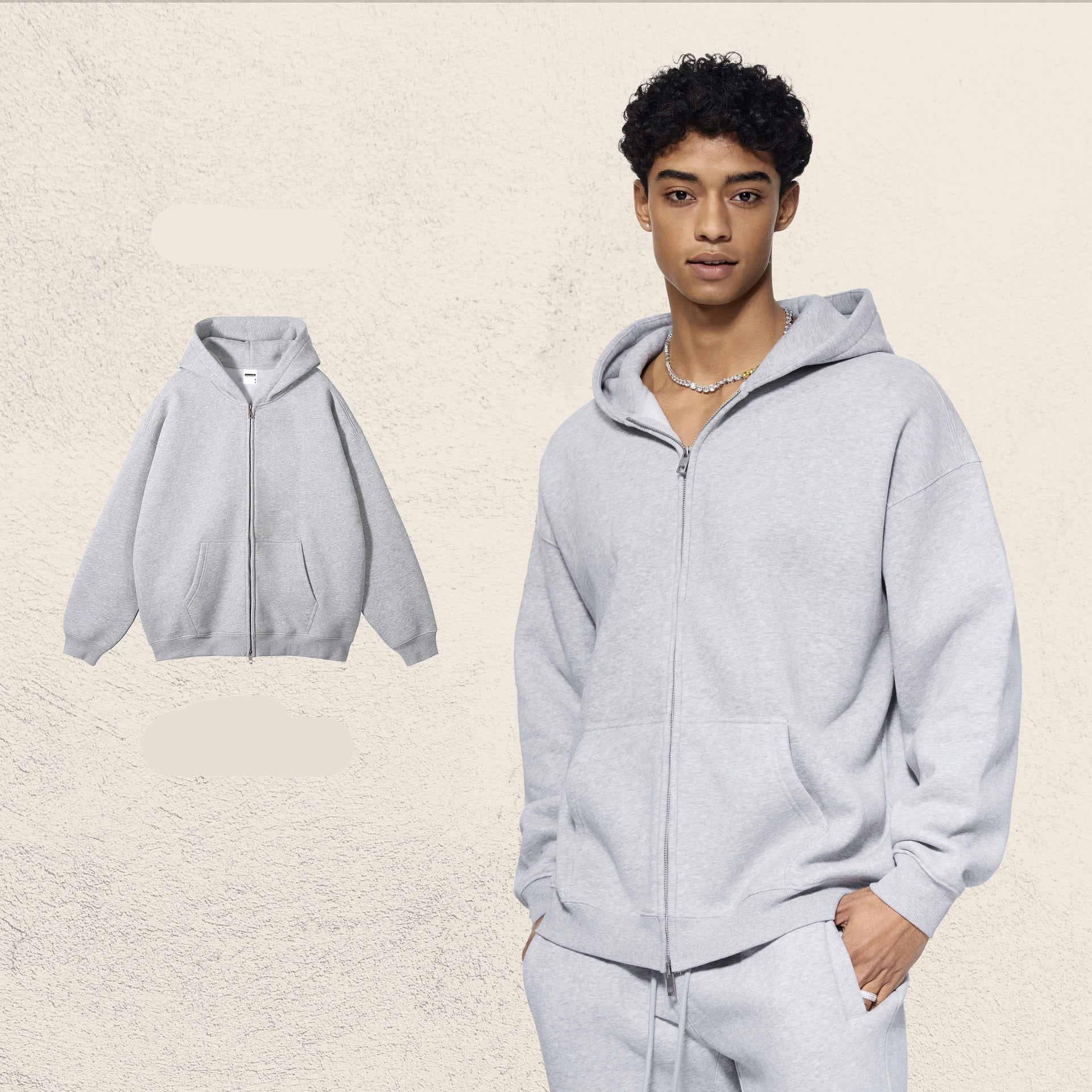 Heavyweight Thermal Dual-Zip Hoodie