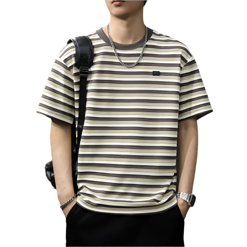 Striped Crew Neck T-Shirt