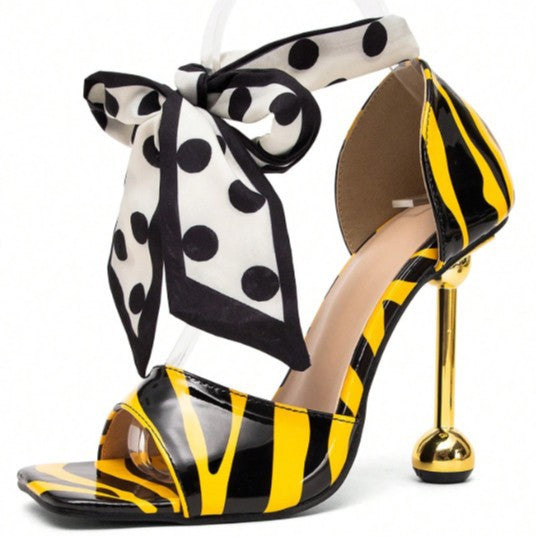 Square-Toe Strap Sandals