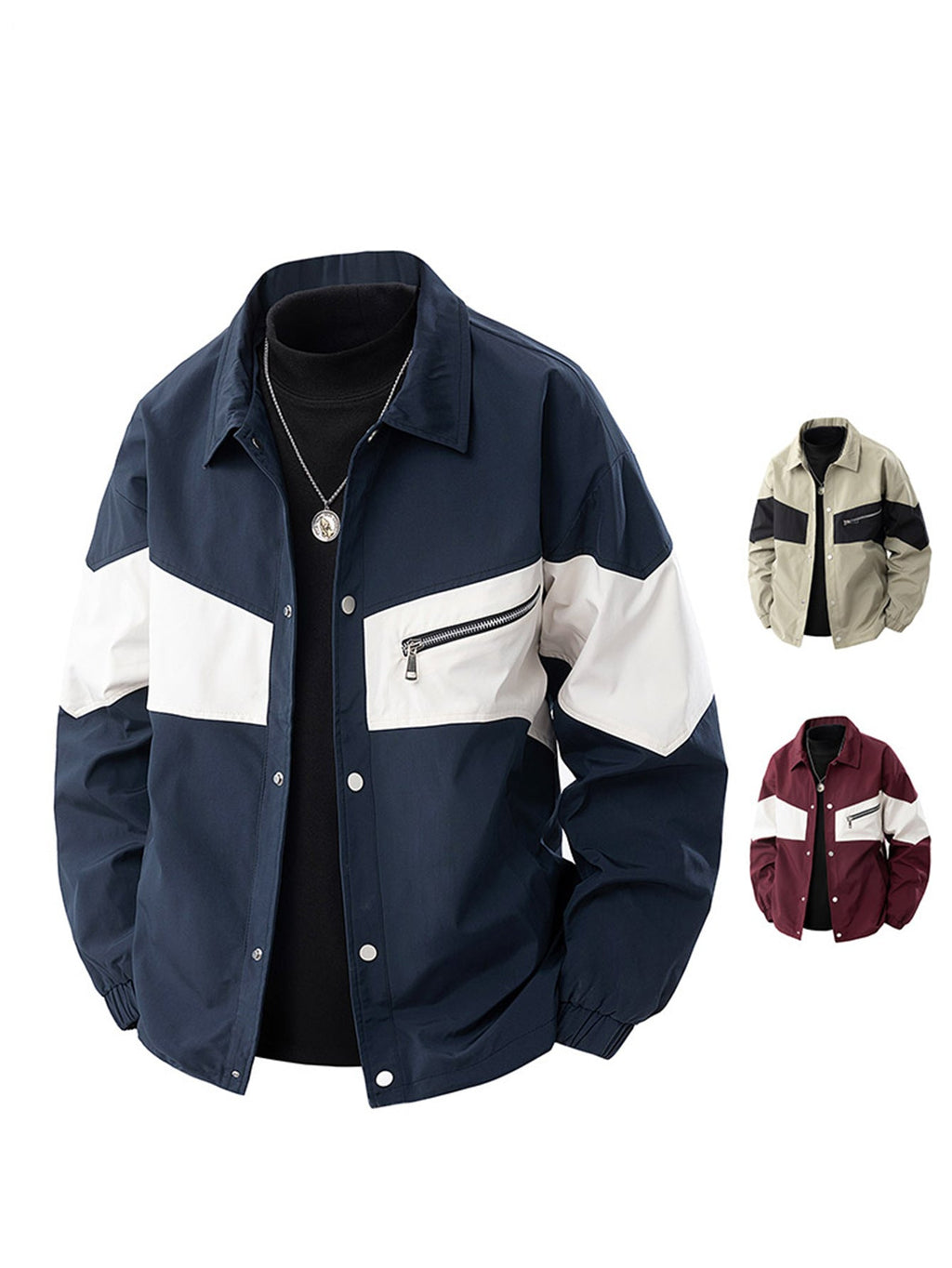 Tide Male Fashion Zip Jacket