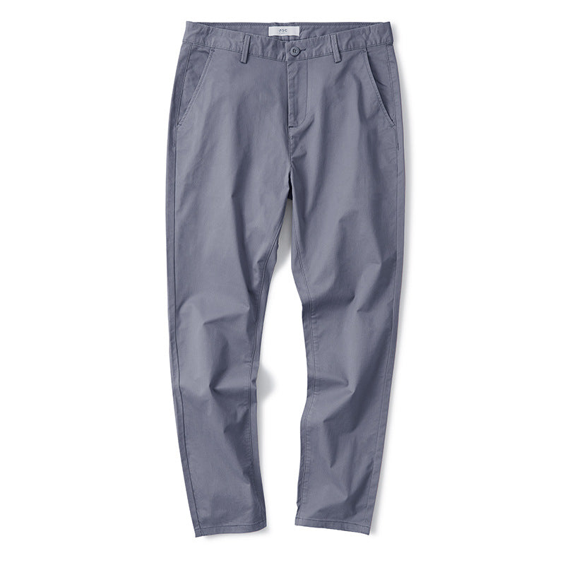 Casual Stretch Cotton Trousers