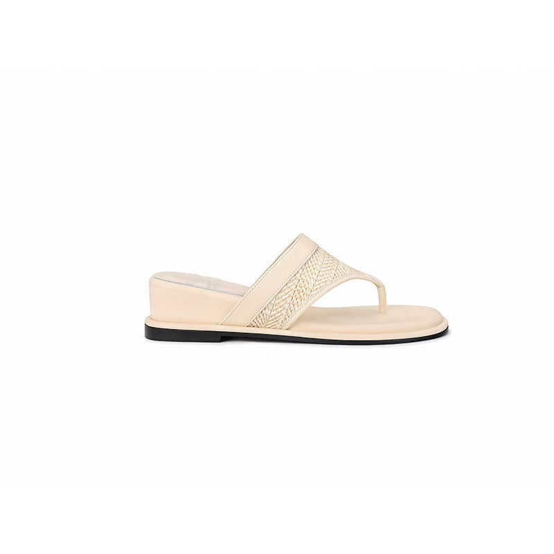 Woven Wedge Flip-Flops