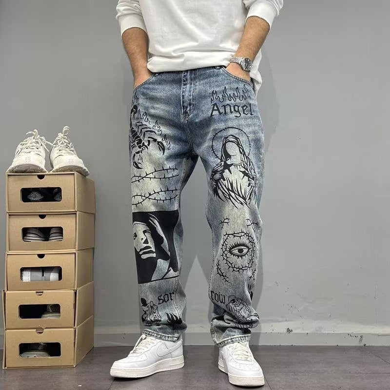 Graphic Streetwear Jeans