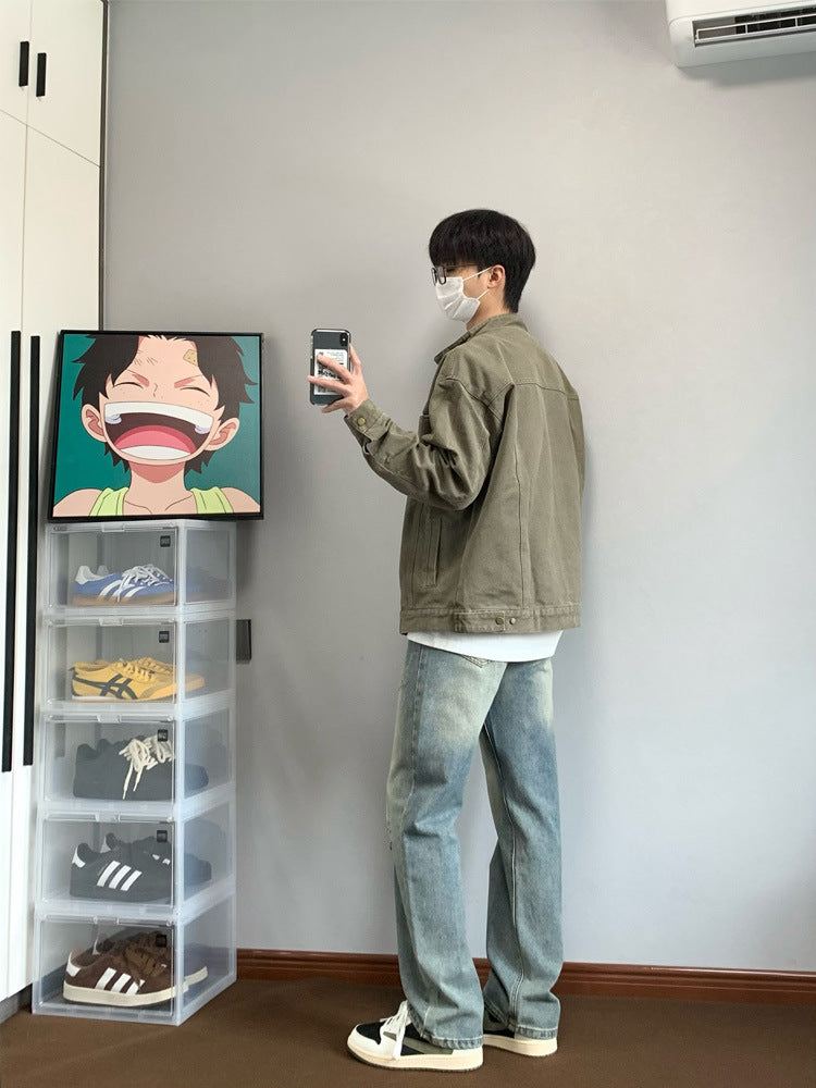 Stand Collar Workwear Jacket