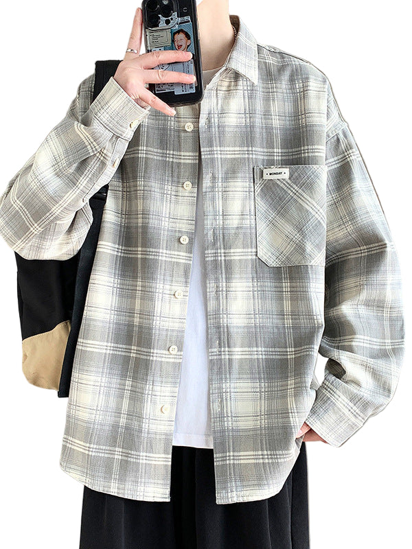 Oversized Plaid Casual Shirt
