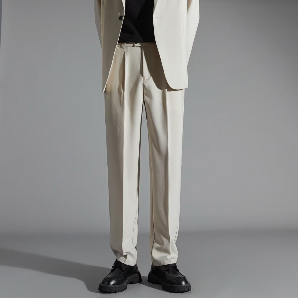 Men's Straight-Leg Business Casual Trousers