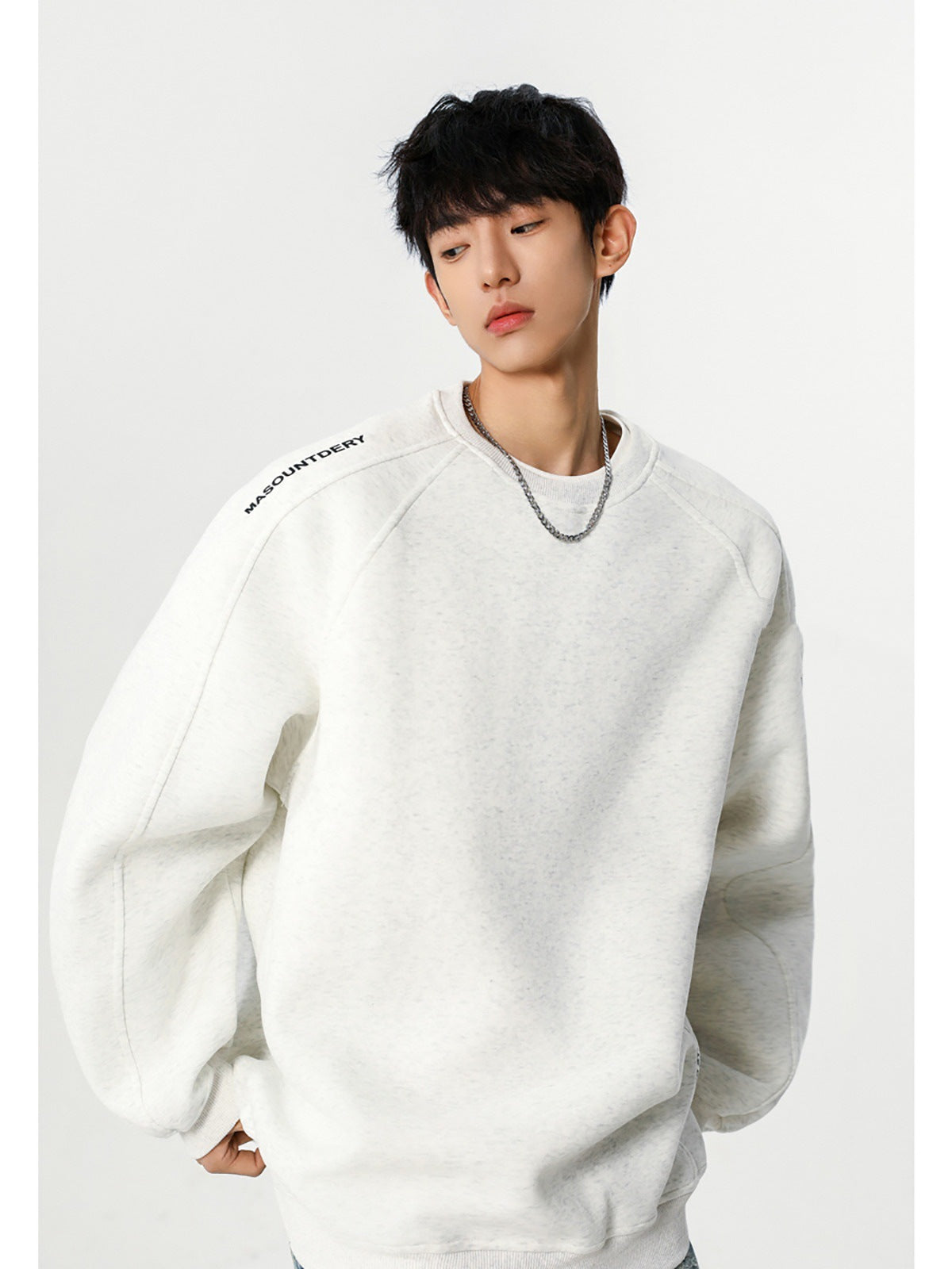 Deconstructed Oversize Crewneck Sweatshirt